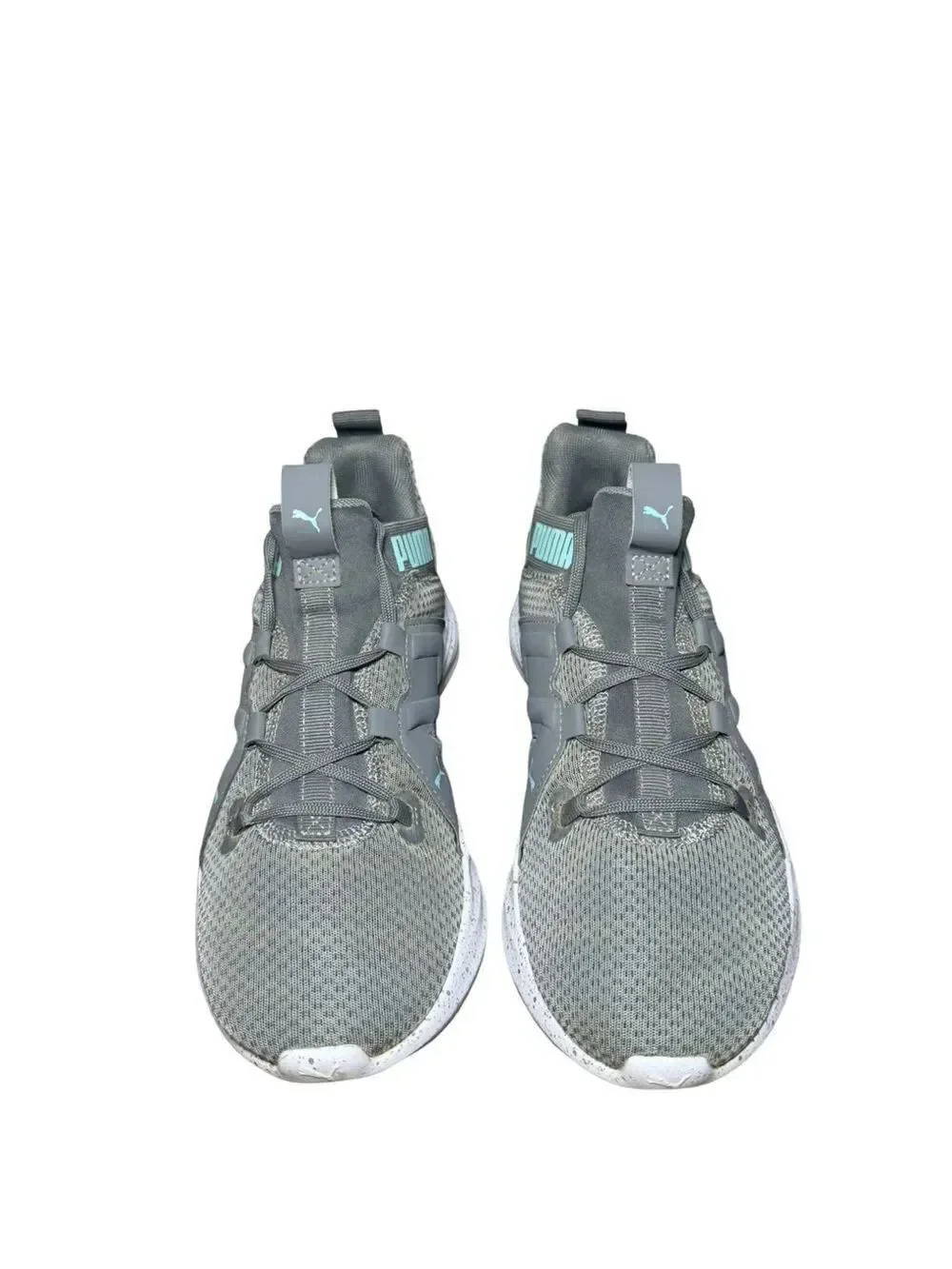 Puma Gray Sneaker with Light Blue Accents